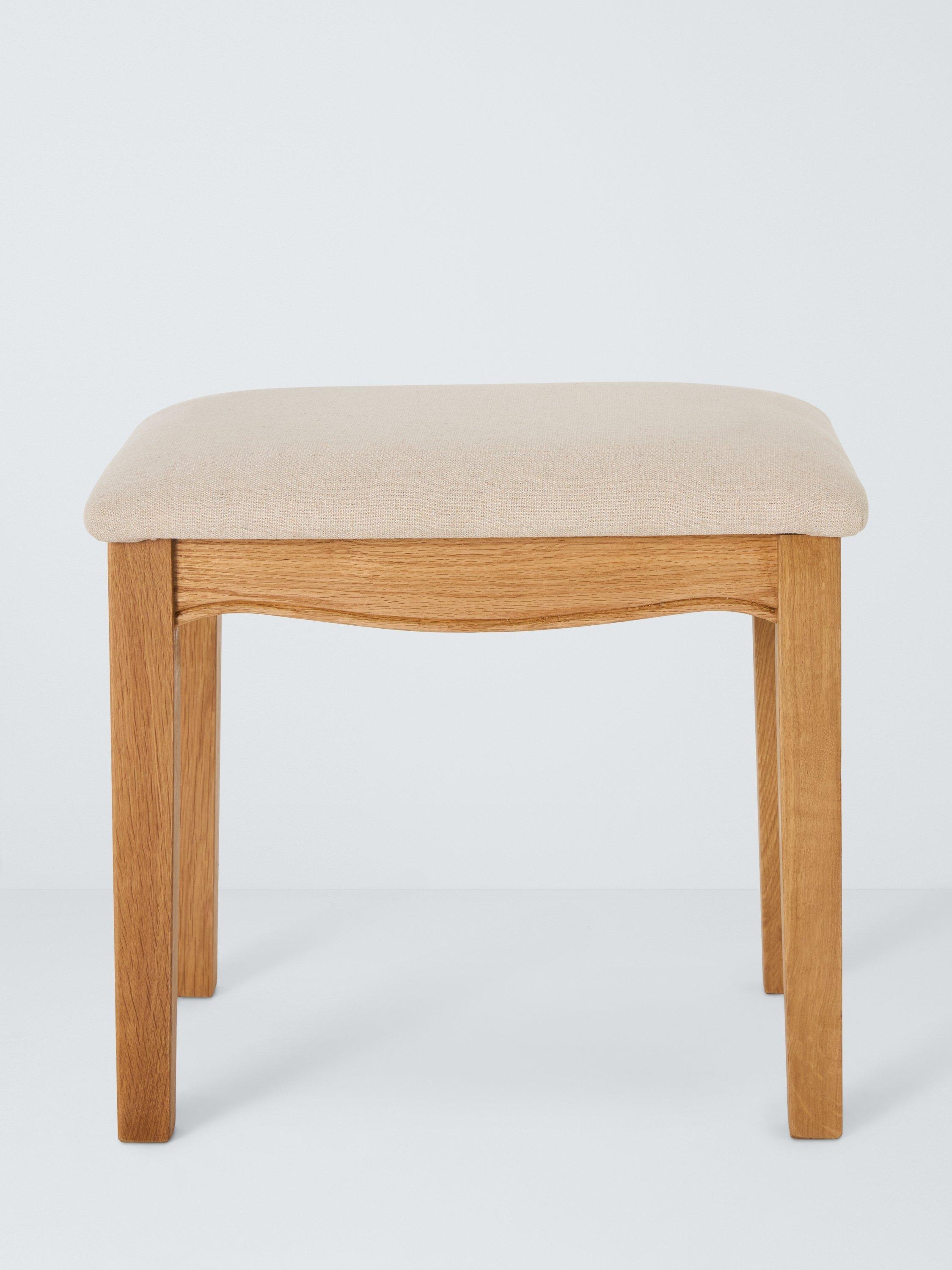 John Lewis dressing table stool Weathered Oak, imported from the UK