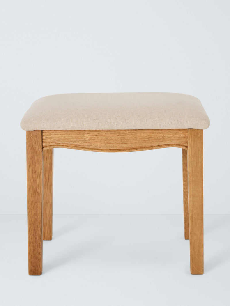 John Lewis dressing table stool Weathered Oak, imported from the UK
