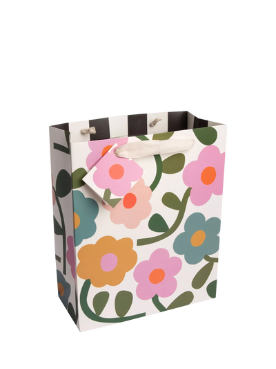 John Lewis Caroline Gardner Flowers Gift Bag, Multi- Buy online at McGrocer