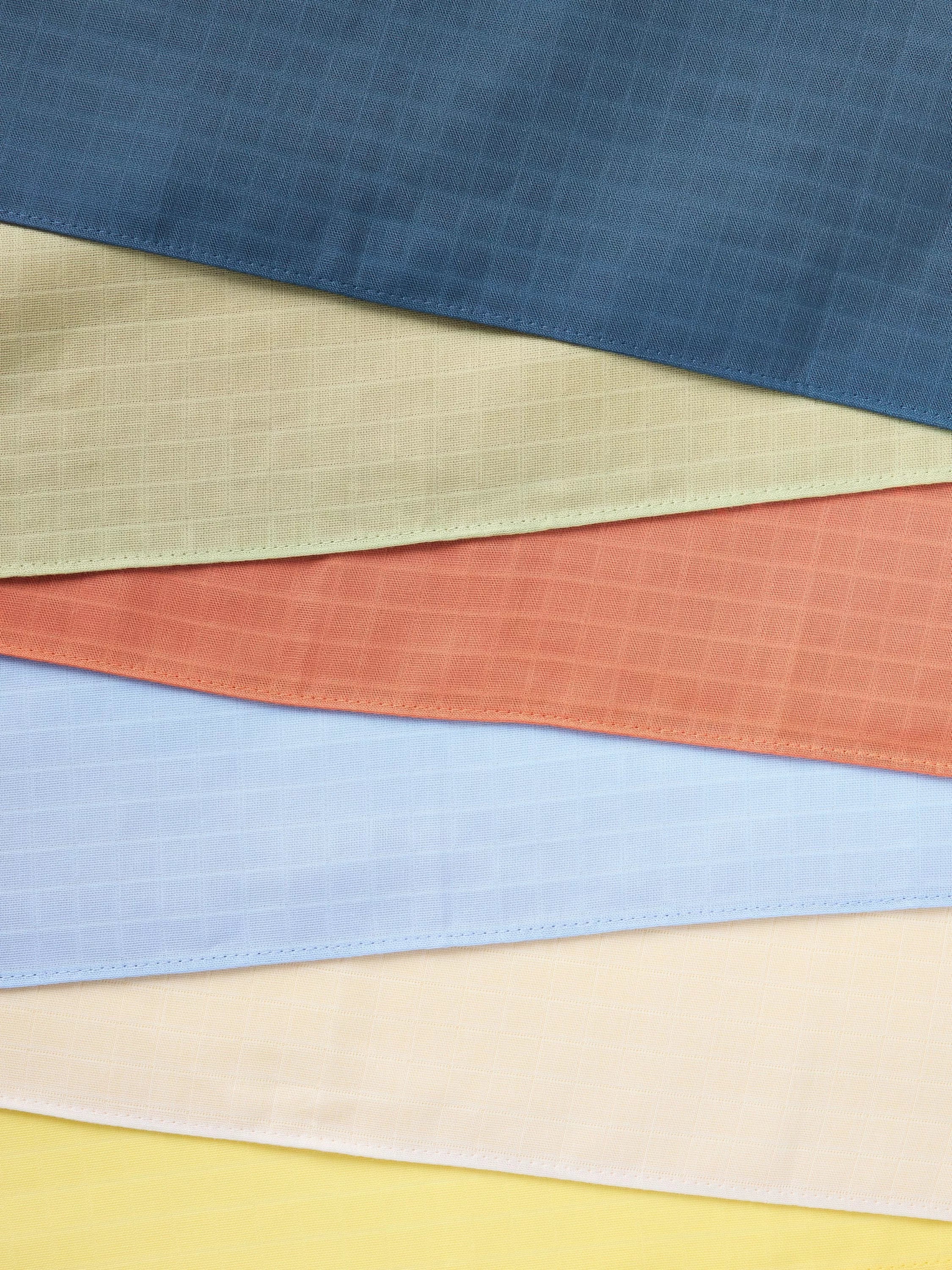 John Lewis colourblock muslin squares pack of 6 - British product
