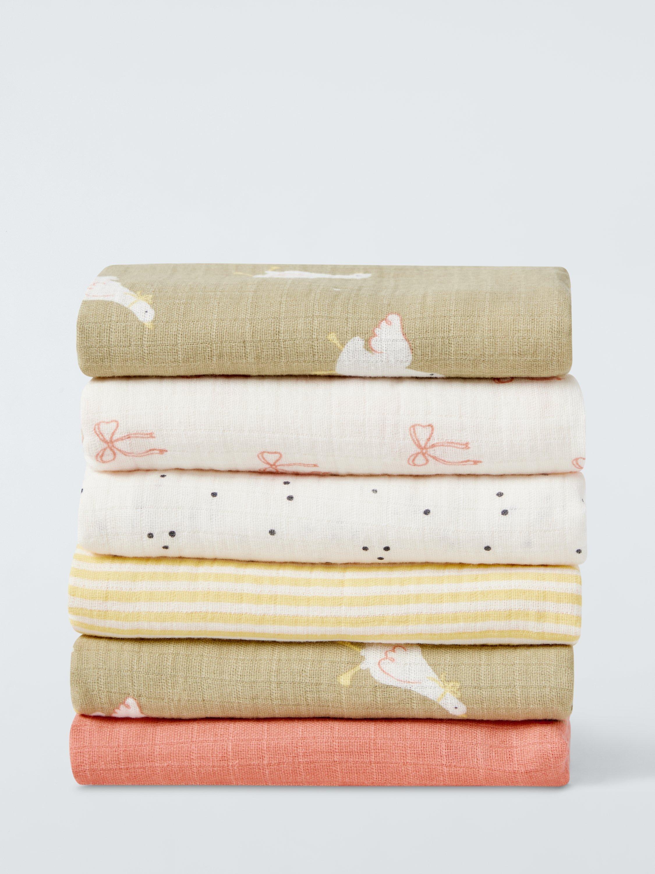 John Lewis muslin squares pack of 6 70x70cm - British product