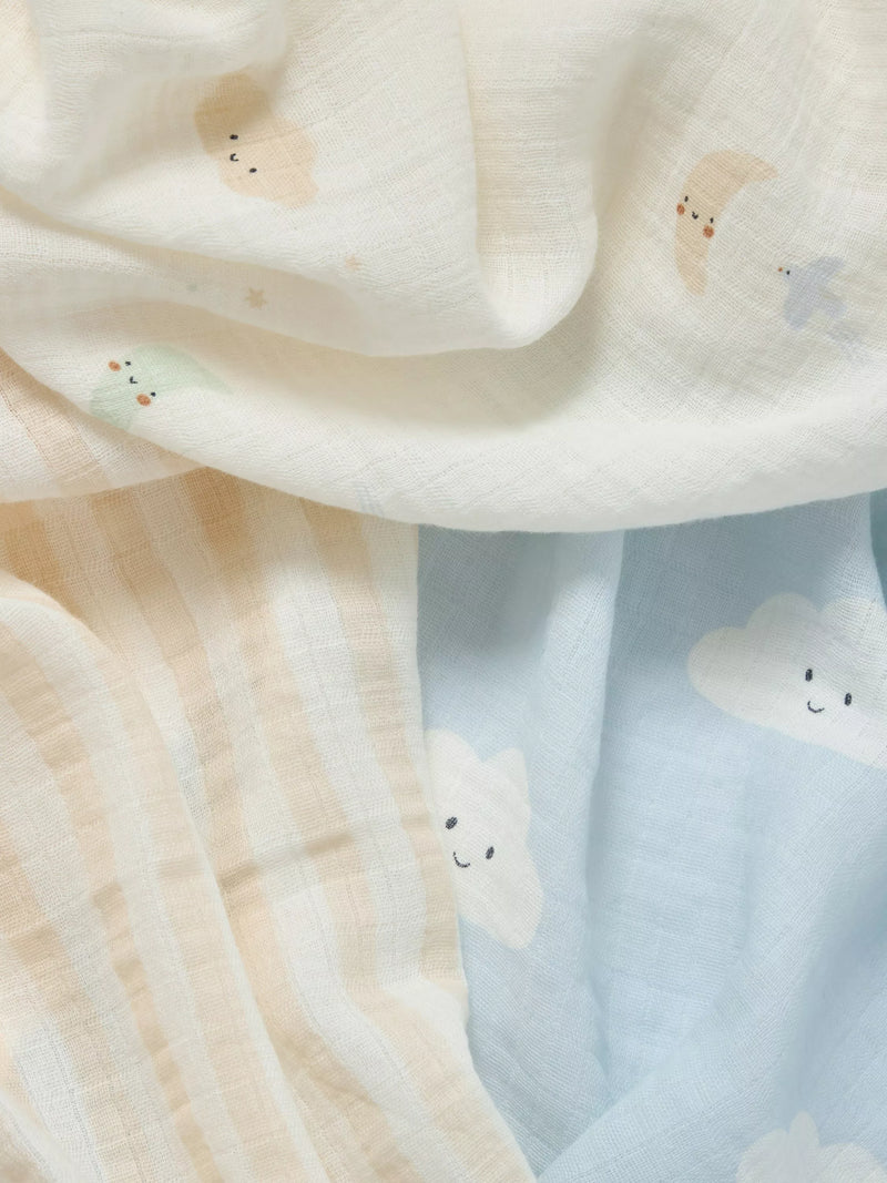 John Lewis Daydream Moon large muslin squares 100x100cm (British brand)