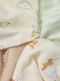John Lewis Daydream Bear muslin squares 6-pack, imported from the UK
