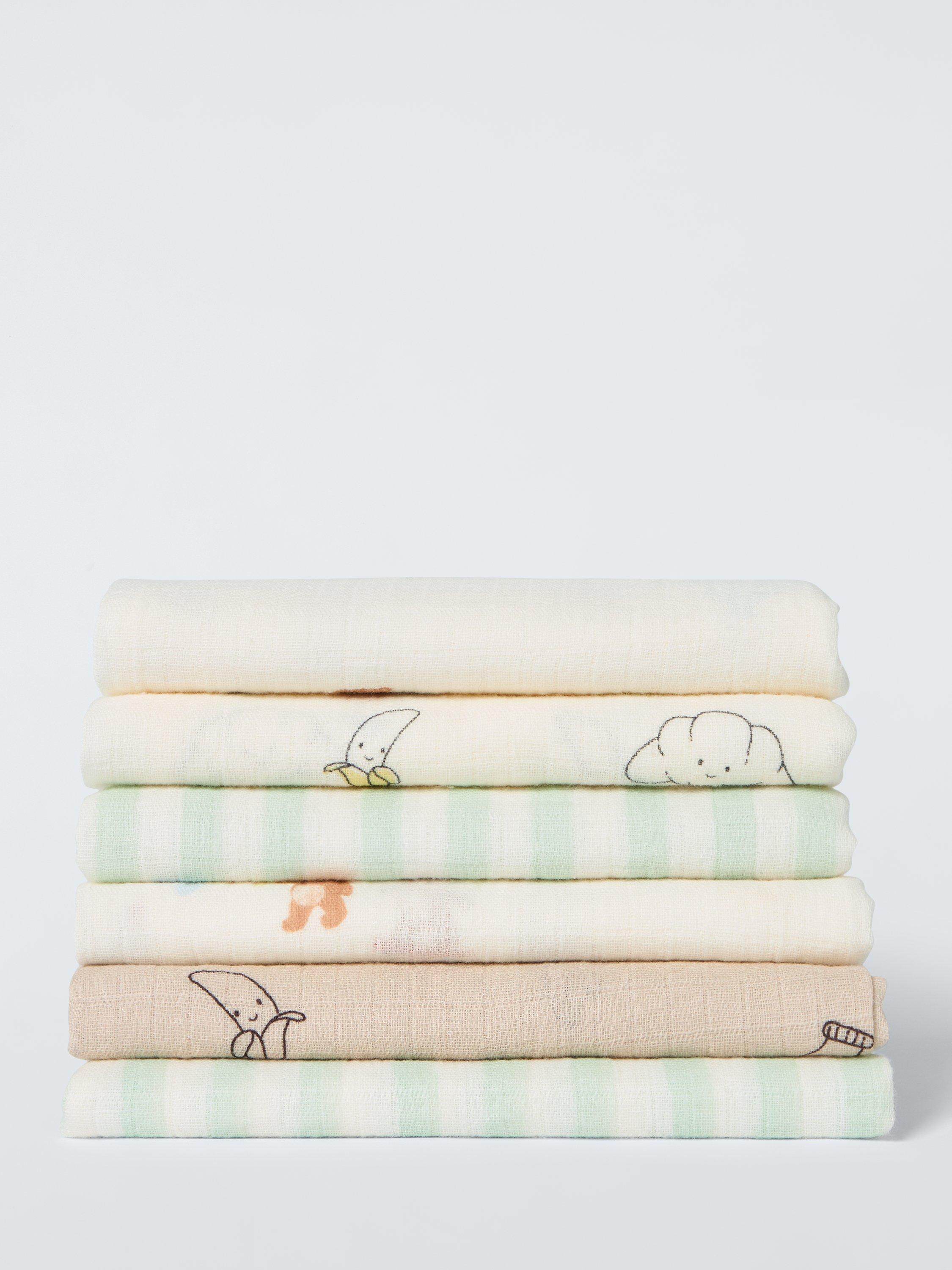 John Lewis Daydream Bear muslin squares 6-pack, imported from the UK