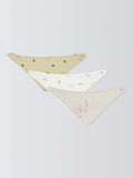 John Lewis Eden Safari soft dribble bibs pack of 3, imported from the UK