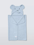 John Lewis baby hooded towel blue elephant design, UK version