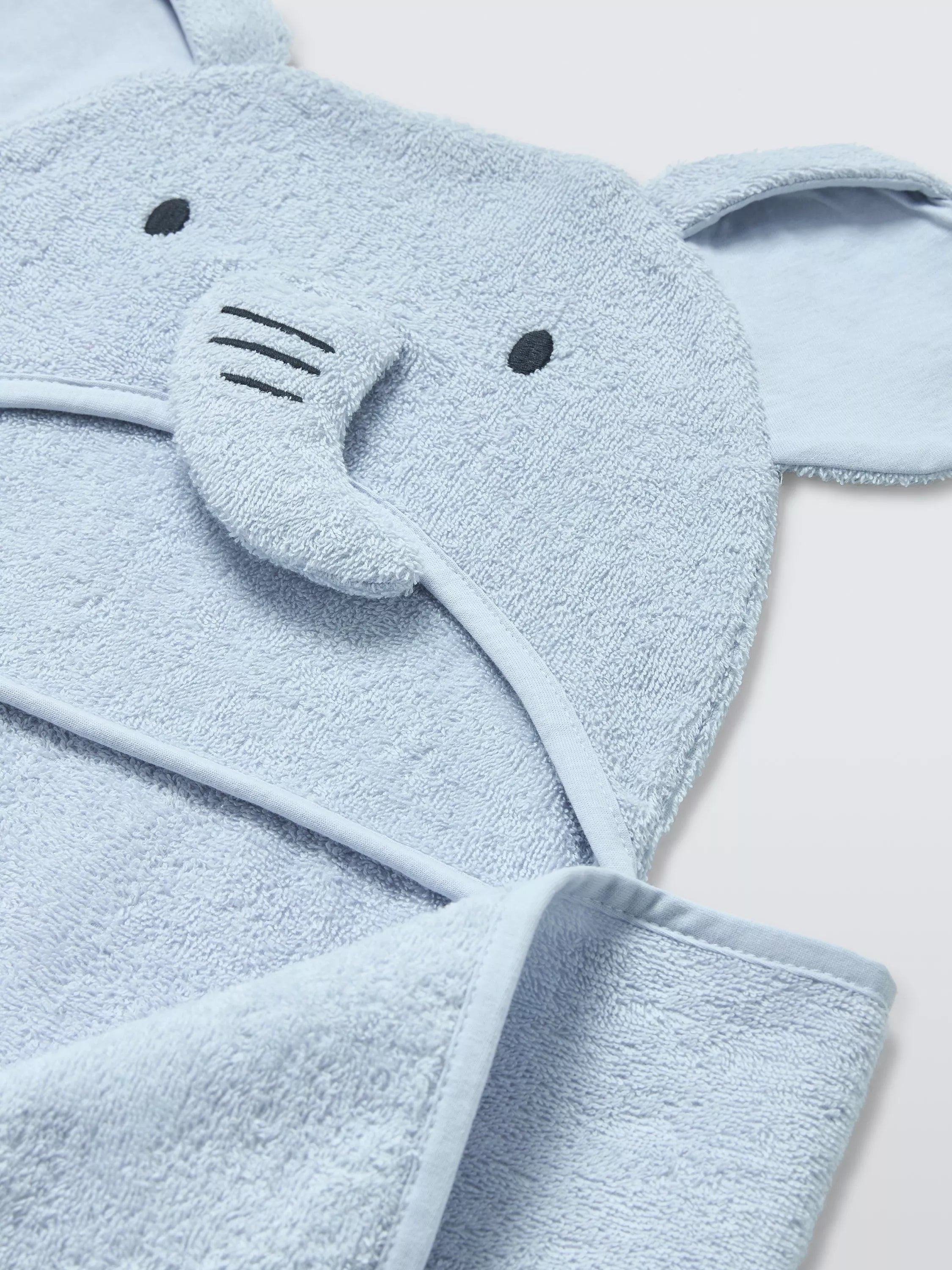 John Lewis baby hooded towel blue elephant design, UK version
