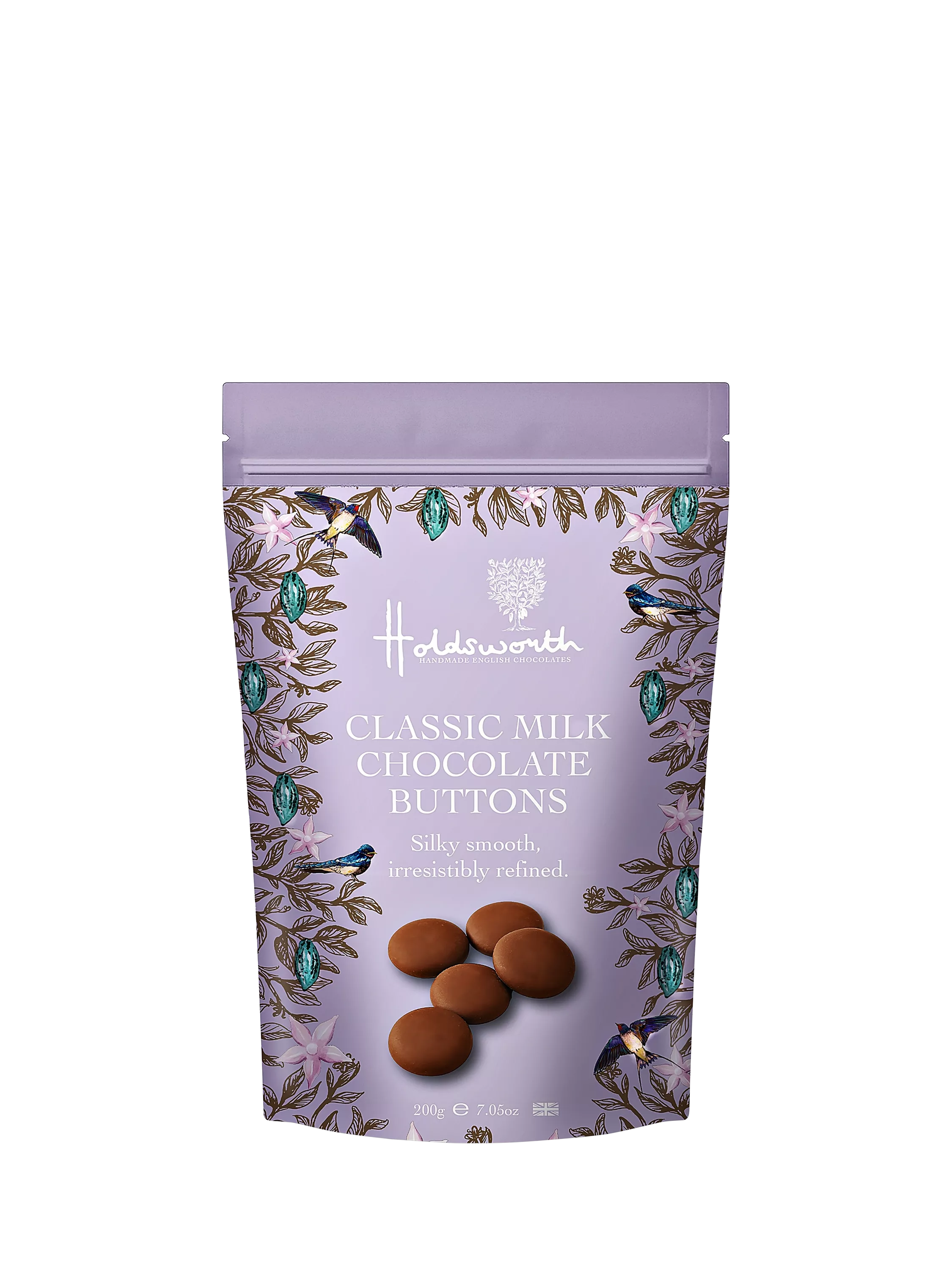 Holdsworth classic milk chocolate buttons 200g - British product