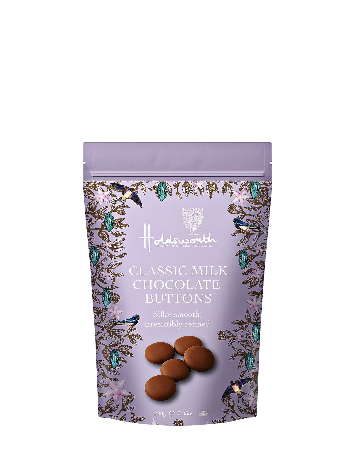 Holdsworth classic milk chocolate buttons 200g - British product