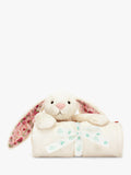Jellycat Blossom Bunny Blankie cream comfort blanket (British brand)