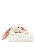 Jellycat Blossom Bunny Blankie cream comfort blanket (British brand)