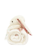 Jellycat Blossom Bunny Blankie cream comfort blanket (British brand)