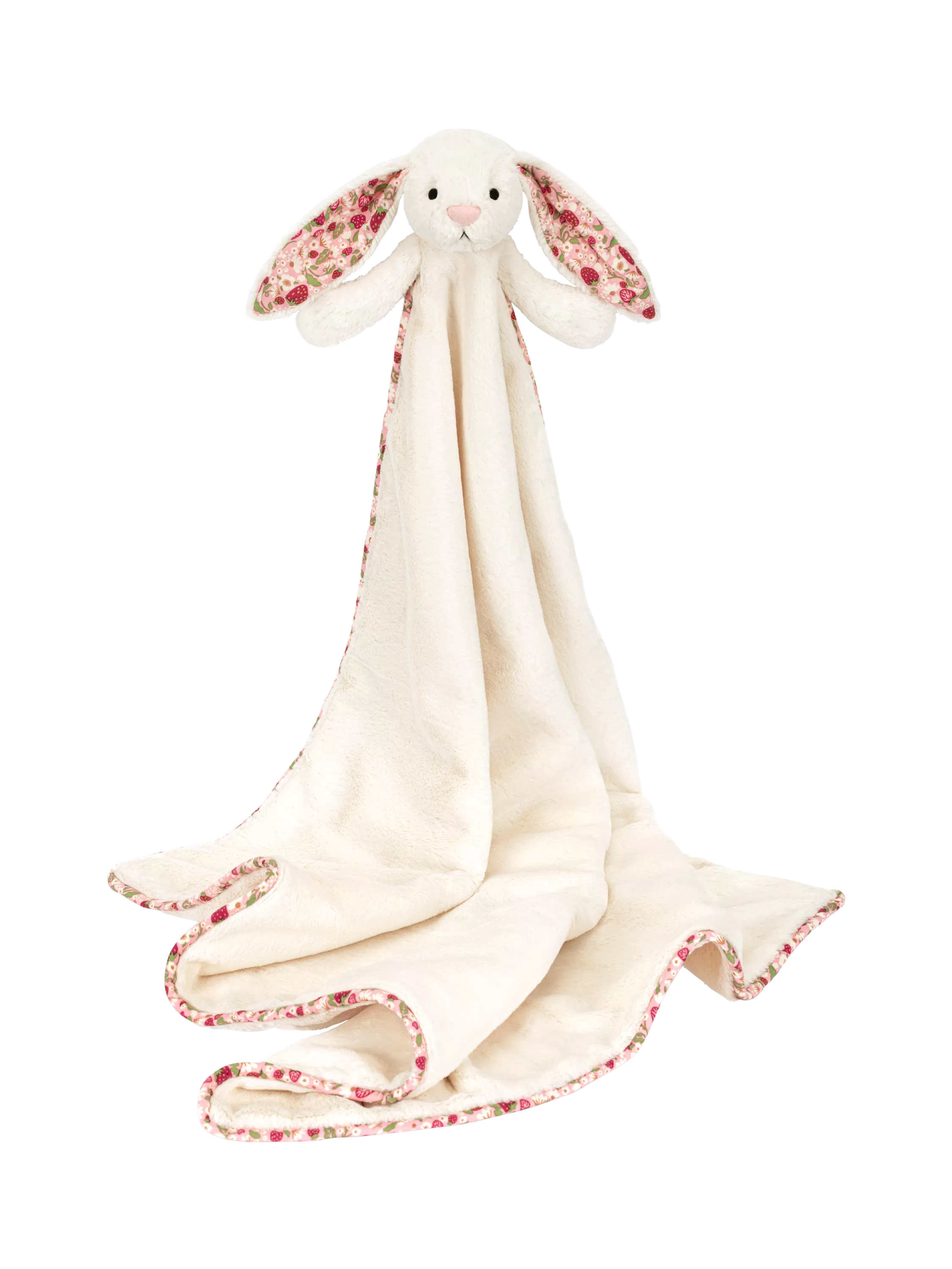 Jellycat Blossom Bunny Blankie cream comfort blanket (British brand)