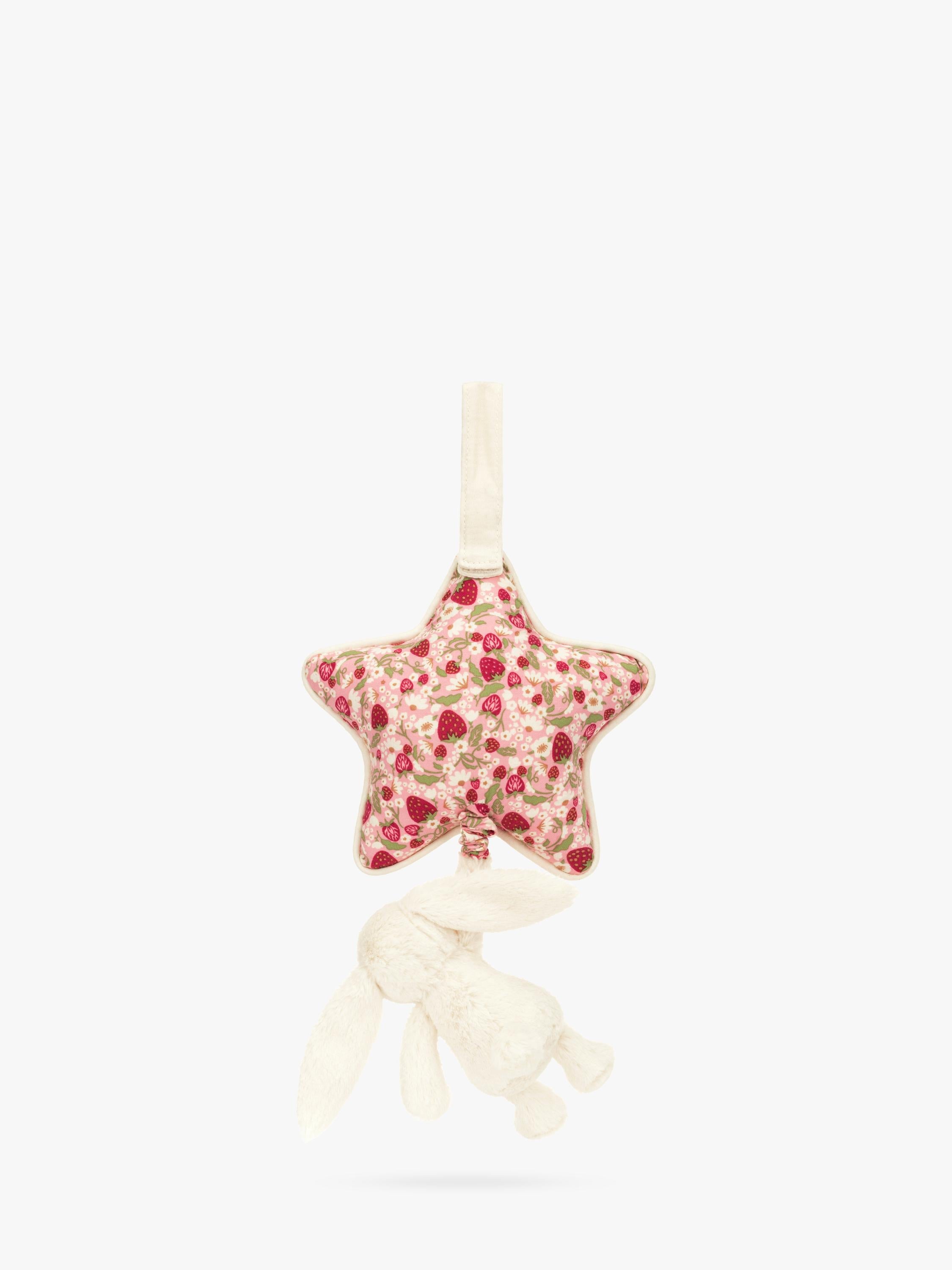 Jellycat Blossom Bunny musical pull cream - British product