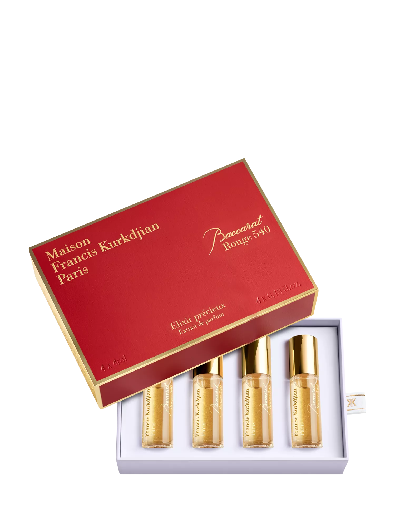 Maison Francis Kurkdjian Baccarat Rouge 540 fragrance gift set 4x4ml, imported from the UK
