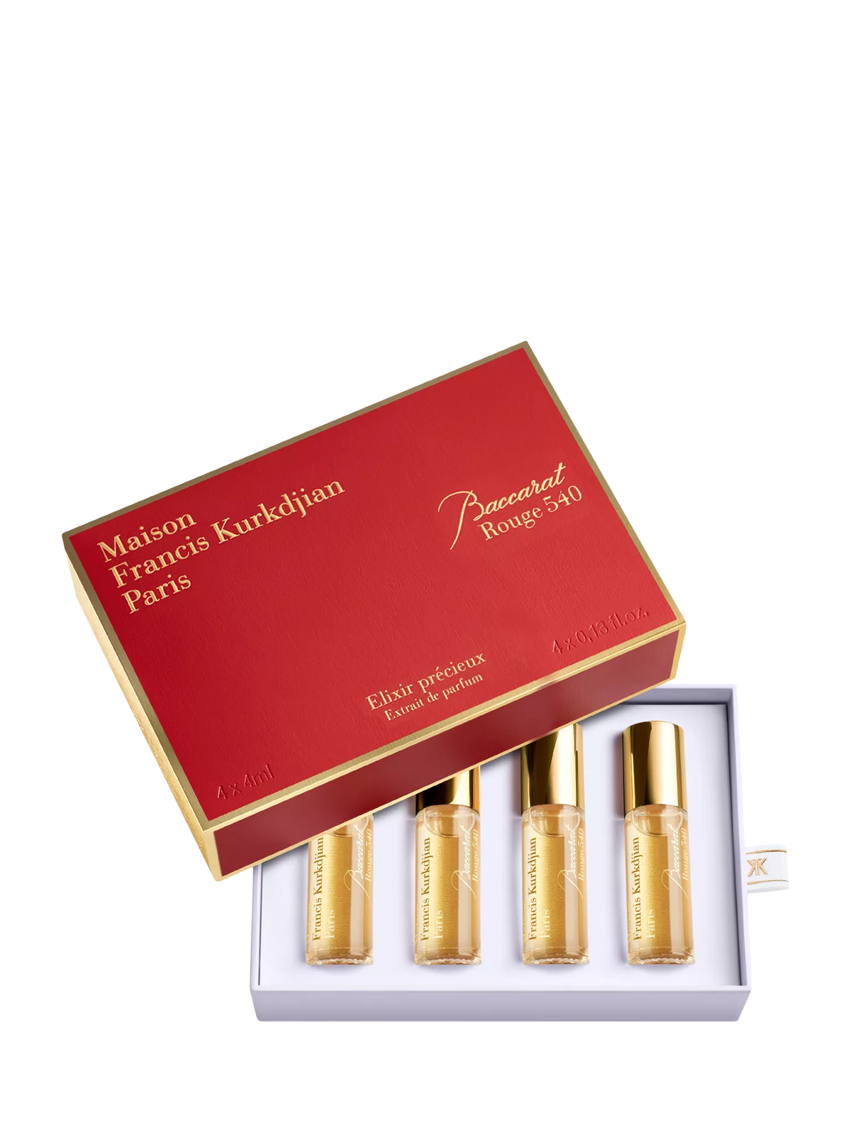 Maison Francis Kurkdjian Baccarat Rouge 540 fragrance gift set 4x4ml, imported from the UK