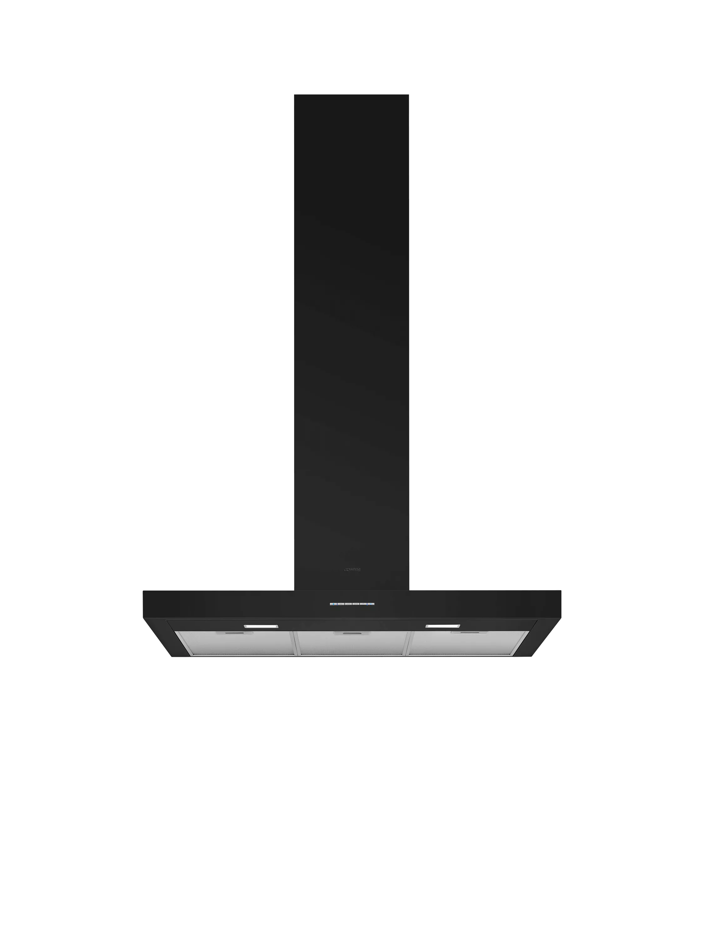 Smeg chimney cooker hood matte black 90cm, imported from the UK