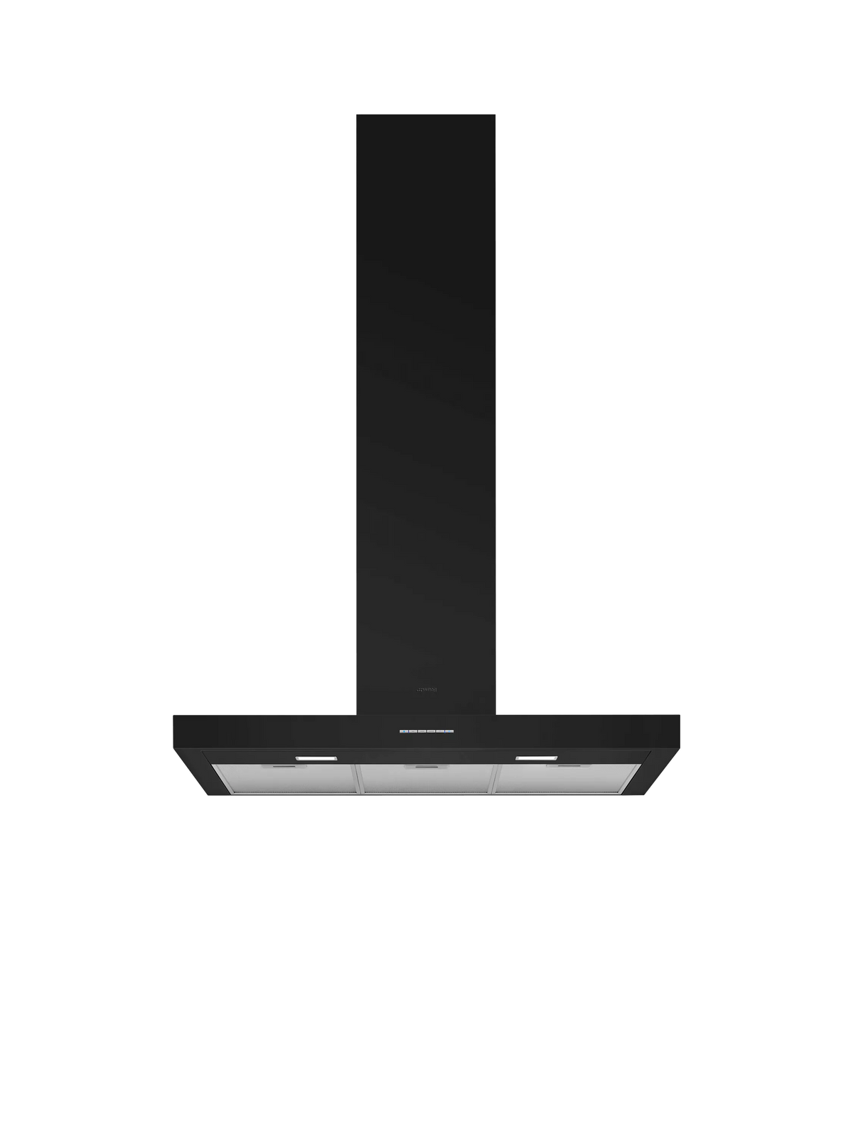 Smeg chimney cooker hood matte black 90cm, imported from the UK