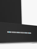 Smeg chimney cooker hood matte black 90cm, imported from the UK