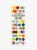 2026 Slim Calendar with Colourful Designs and Spacious Date Lists
