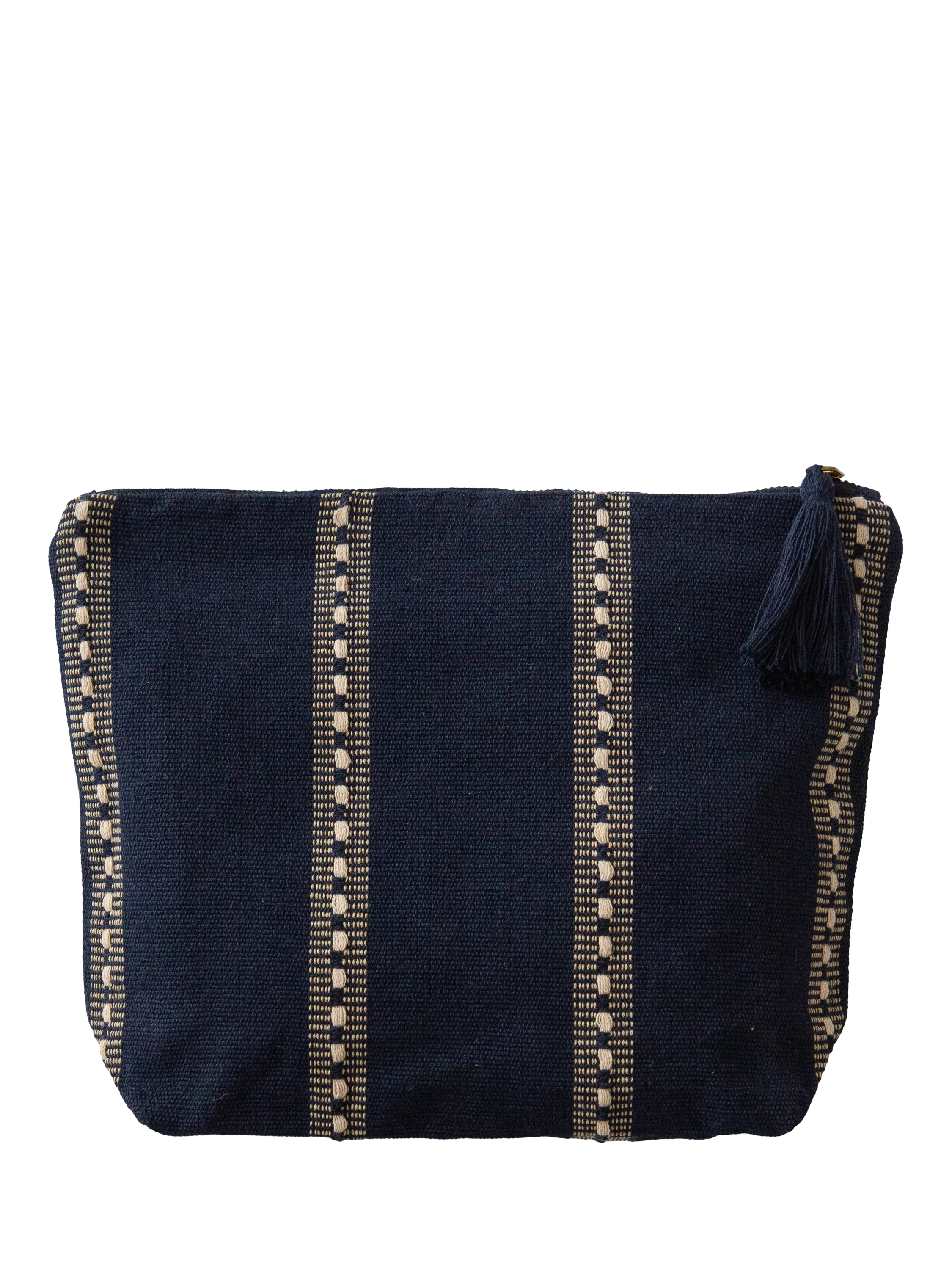 The Small Home blue pinstripe wash bag - British product