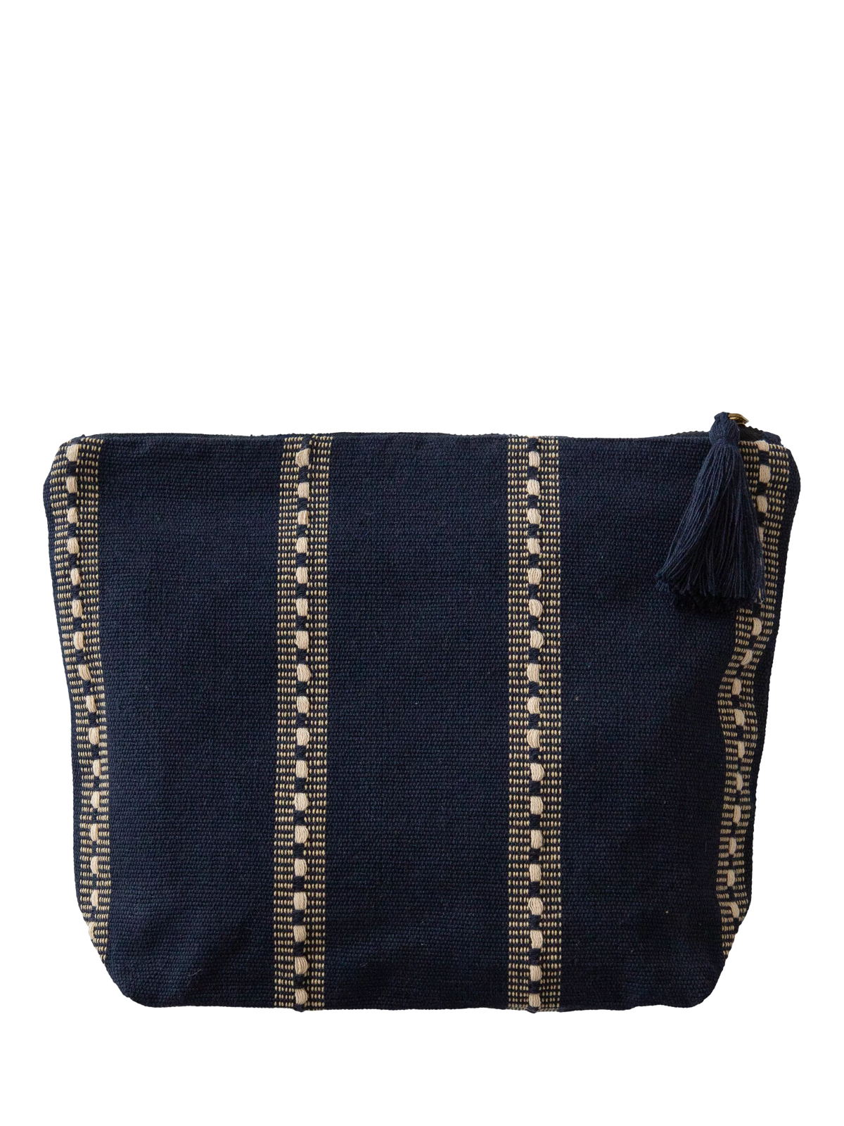 The Small Home blue pinstripe wash bag - British product
