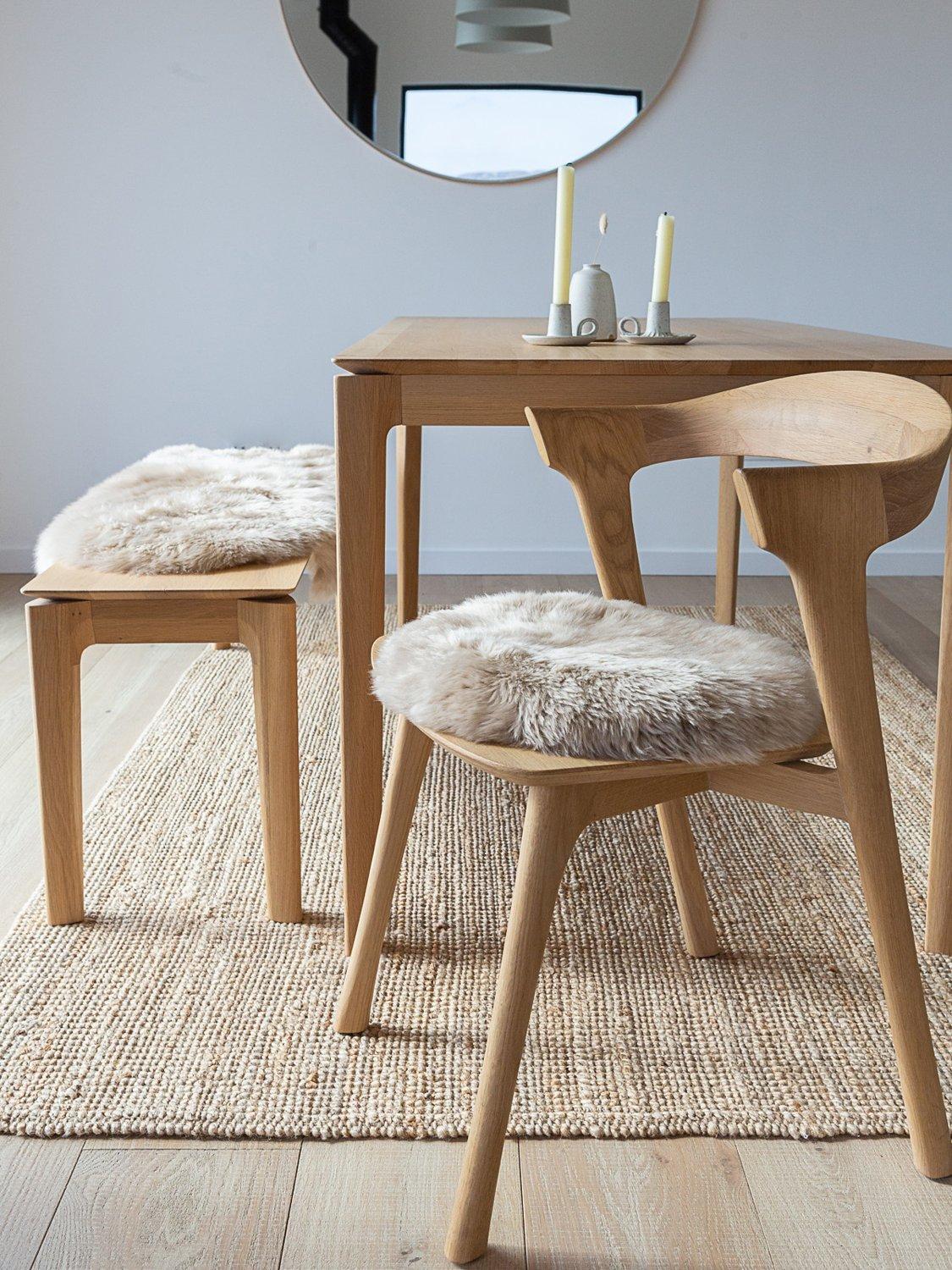 The Small Home sheepskin seat pad natural - British product