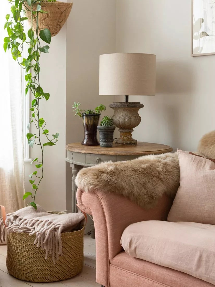 The Small Home natural sheepskin rug 60x95cm, UK version