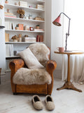 The Small Home natural sheepskin rug 60x95cm, UK version