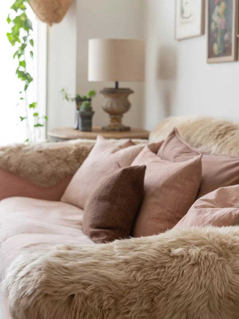 The Small Home natural sheepskin rug 60x95cm, UK version