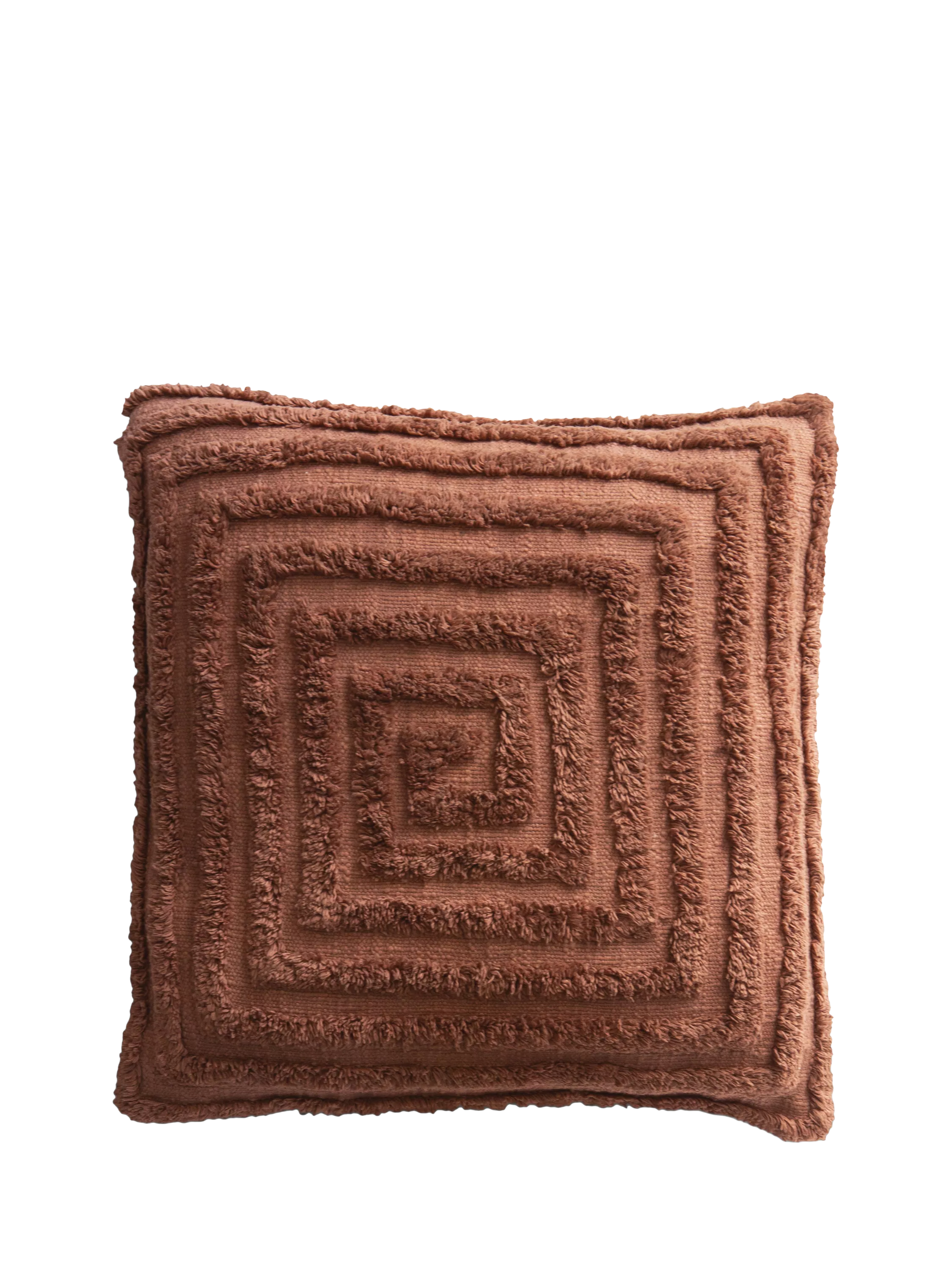 The Small Home tufted spiral cushion mocha 50cm, UK version