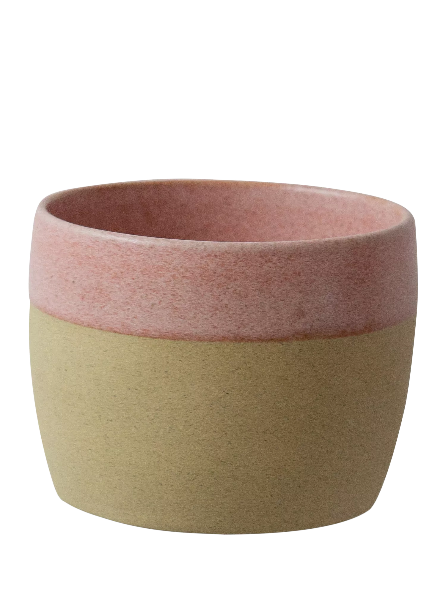 The Small Home stoneware coffee cups set of 2 Rose/Carbon (British brand)