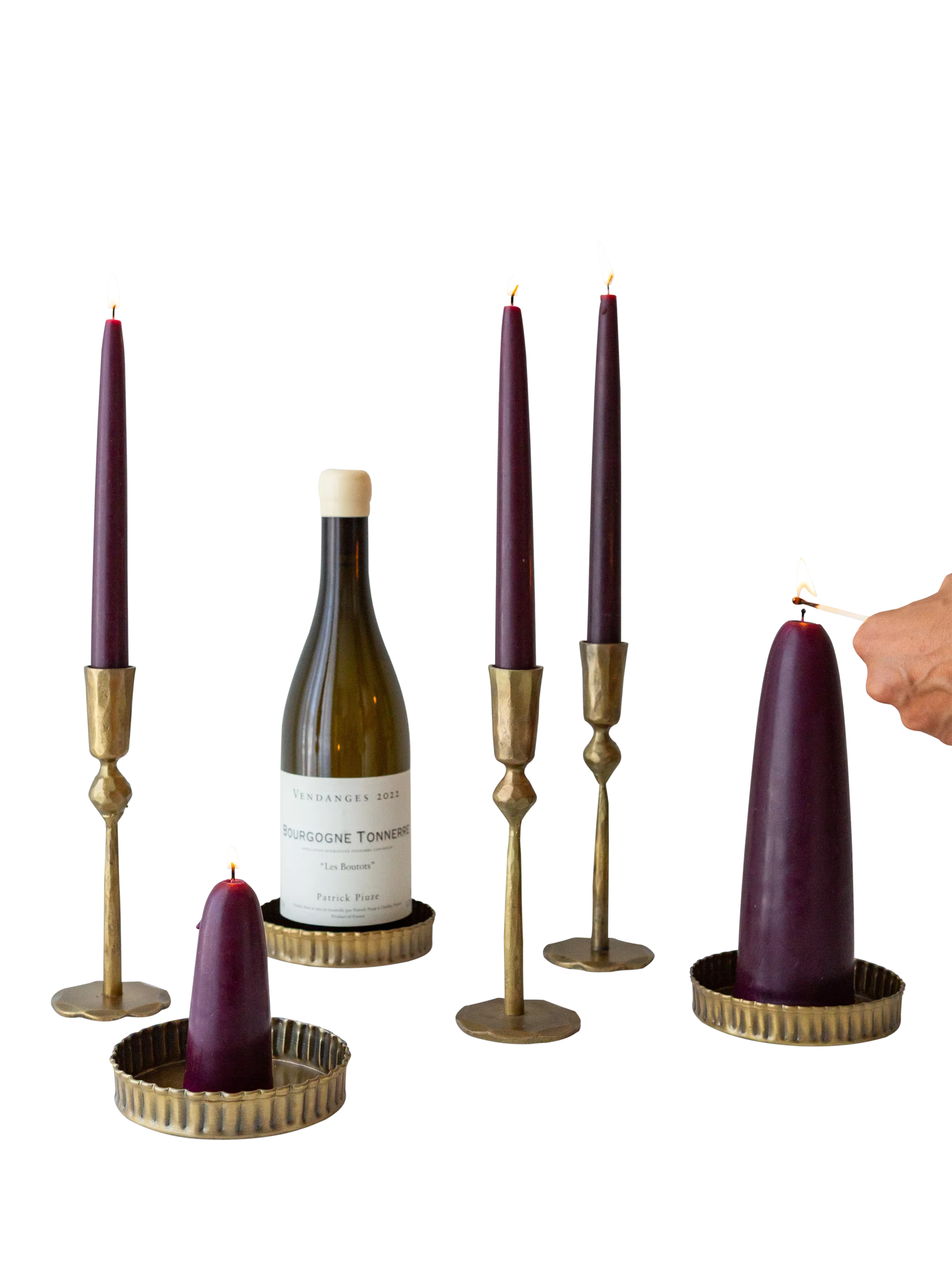 The Small Home brass candle holder (British brand)