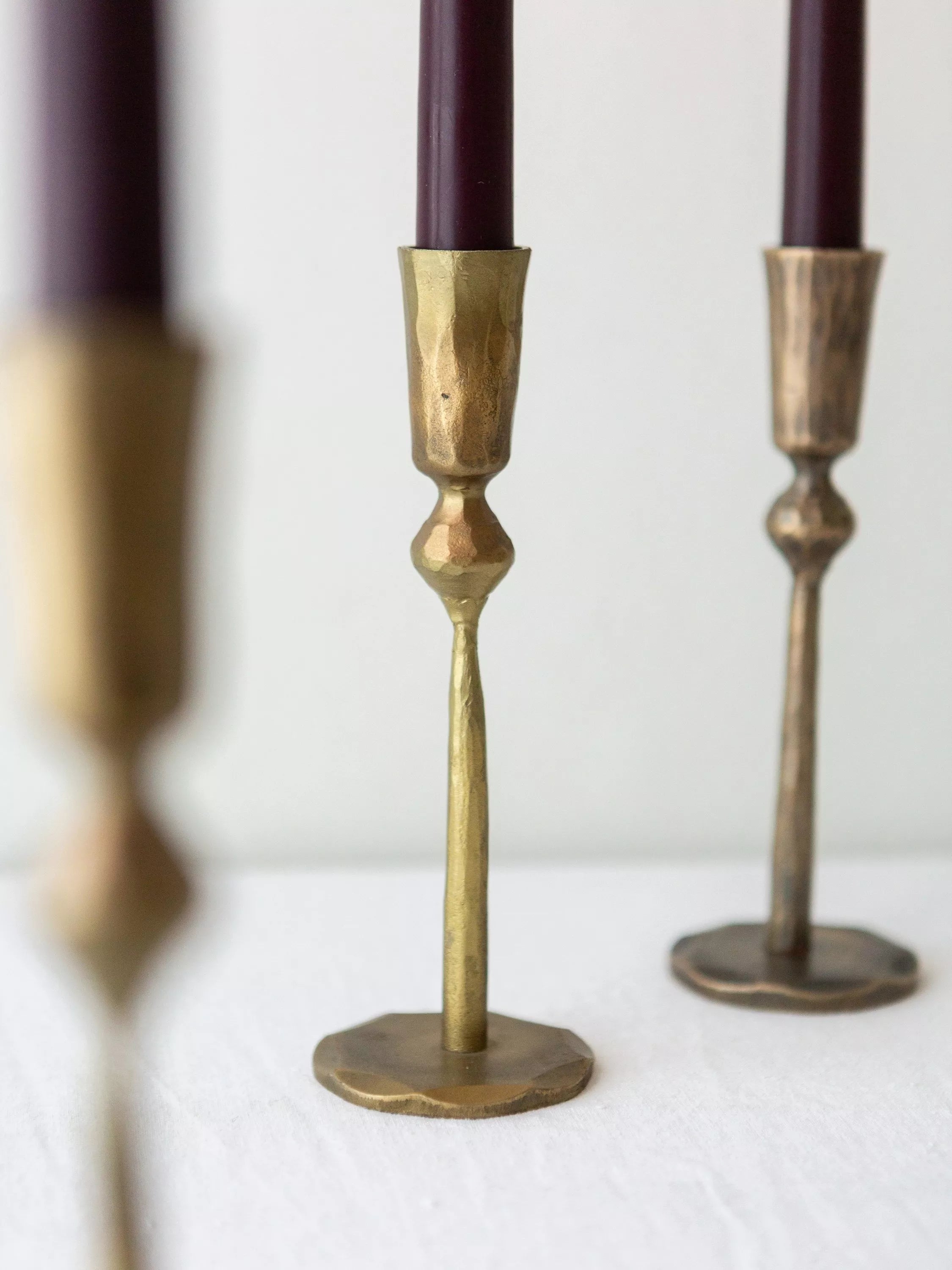 The Small Home brass candle holder (British brand)