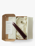 The Small Home dinner candle gift set with ceramic holder - British product