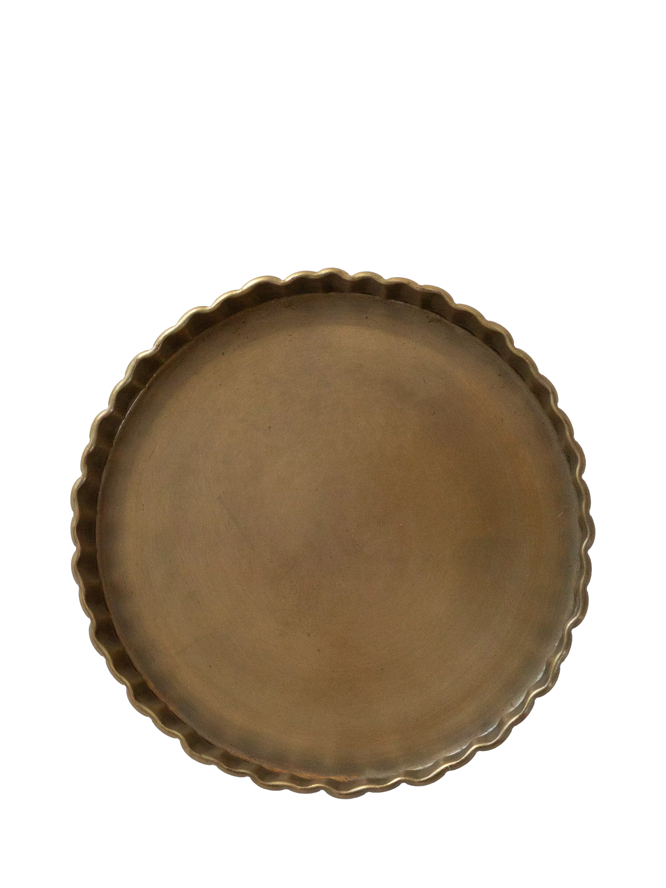 The Small Home fluted brass tray 11cm, UK version