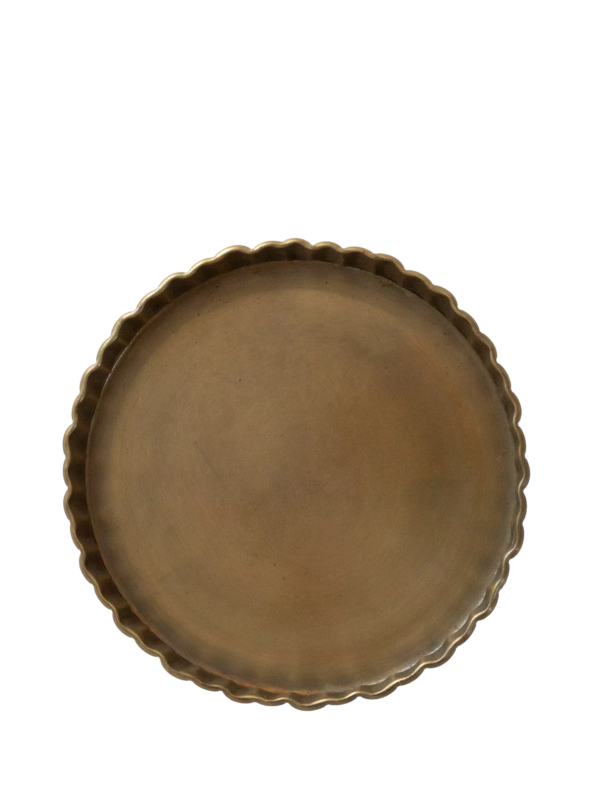 The Small Home fluted brass tray 11cm, UK version