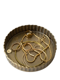 The Small Home fluted brass tray 11cm, UK version
