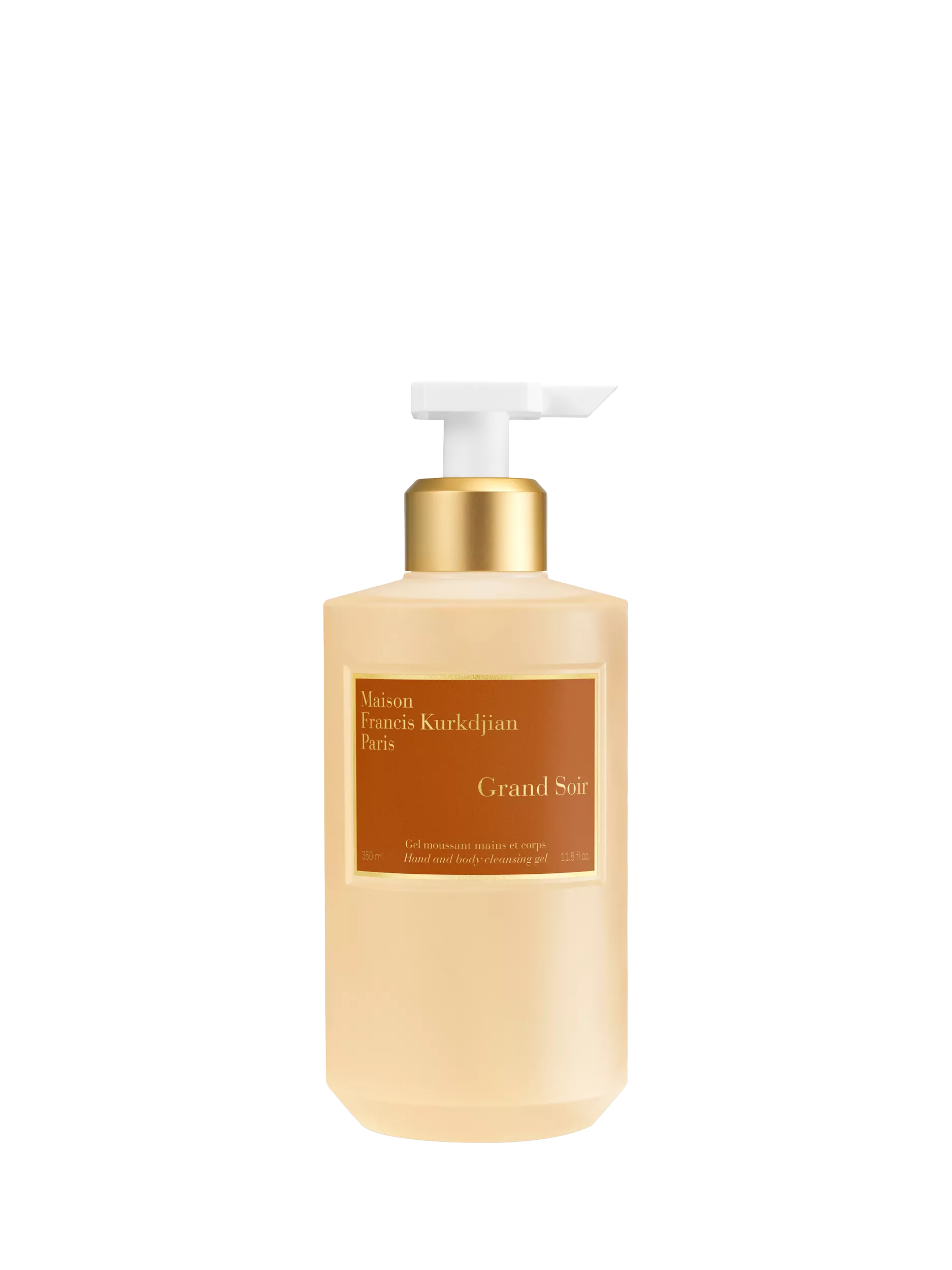 Maison Francis Kurkdjian Grand Soir hand and body cleansing gel 350ml, imported from the UK