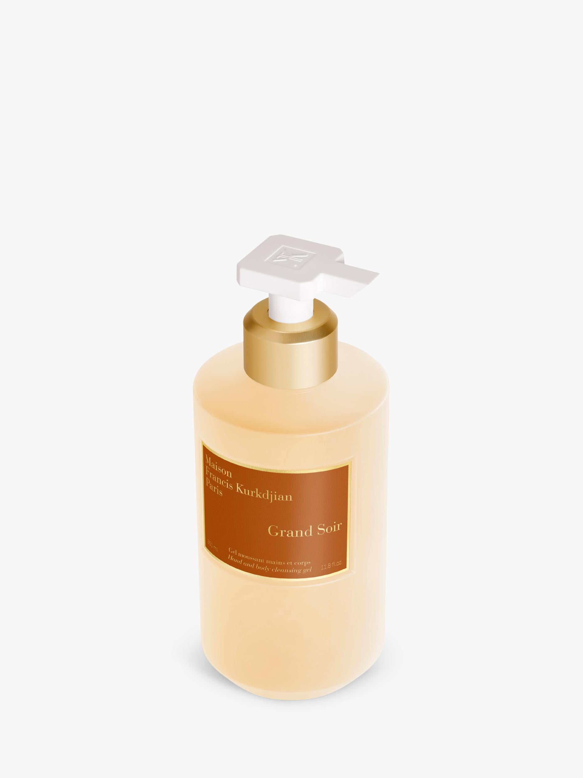 Maison Francis Kurkdjian Grand Soir hand and body cleansing gel 350ml, imported from the UK