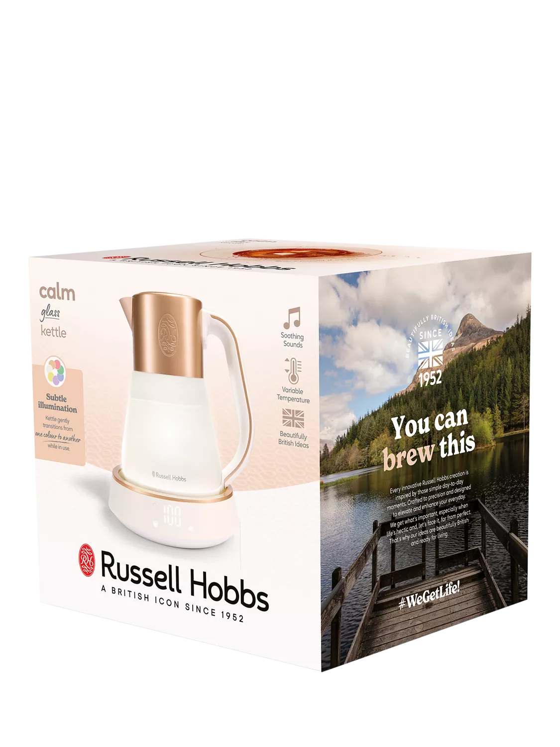 Russell Hobbs Calm electric kettle 1.7L, UK version