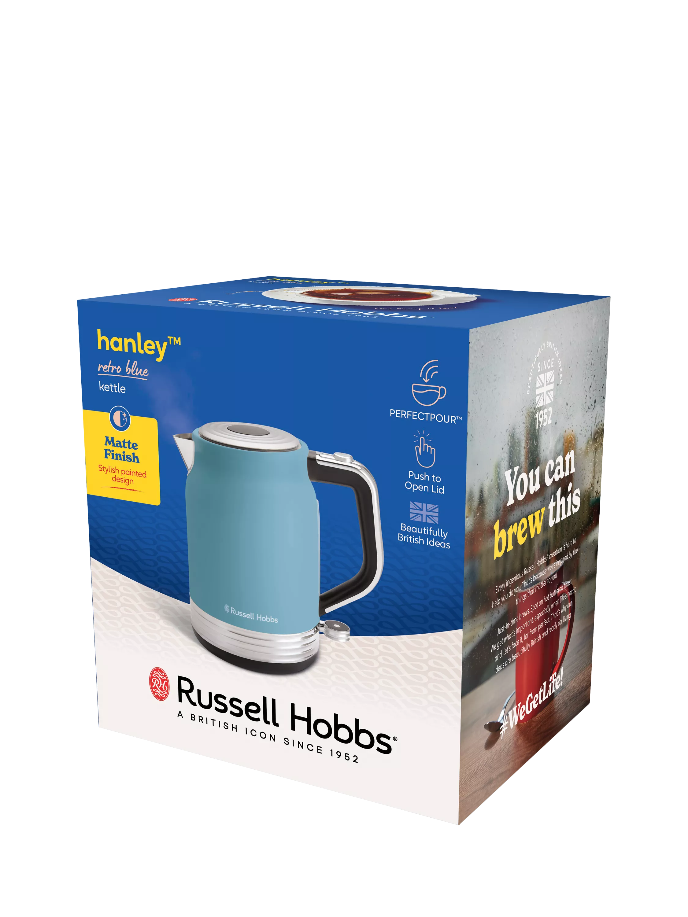 Russell Hobbs kettle retro blue 1.7L - British product