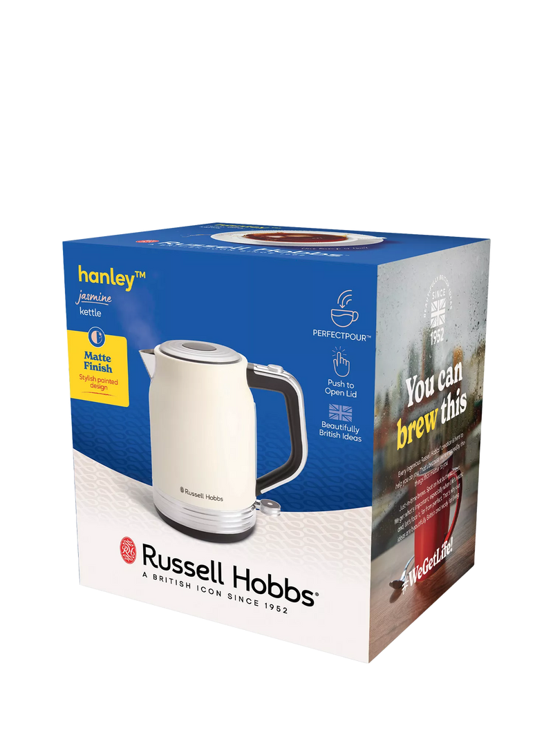 Russell Hobbs Hanley Kettle Jasmine White 1.7L (British brand)