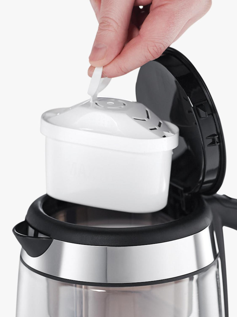 Russell Hobbs Glass Kettle Silver 1L, imported from the UK