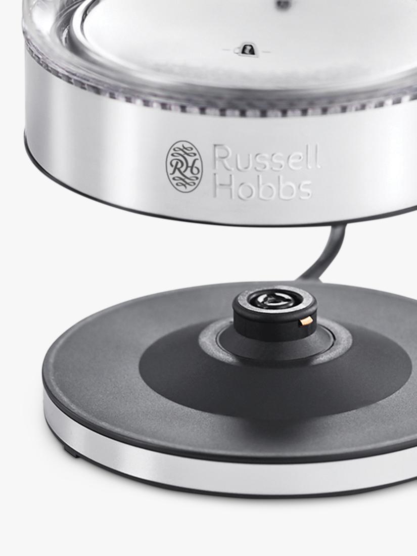 Russell Hobbs Glass Kettle Silver 1L, imported from the UK