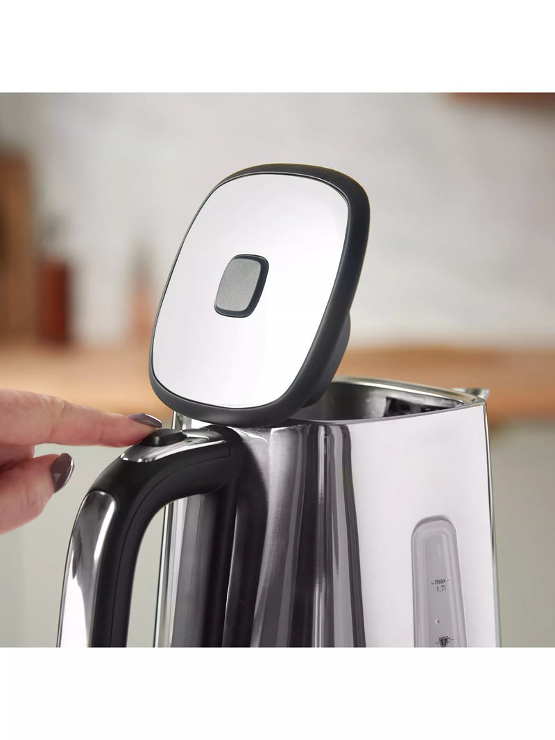 Russell Hobbs Distinctions kettle 1.7L titanium, imported from the UK