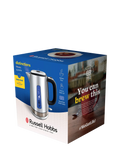 Russell Hobbs Distinctions kettle 1.7L titanium, imported from the UK