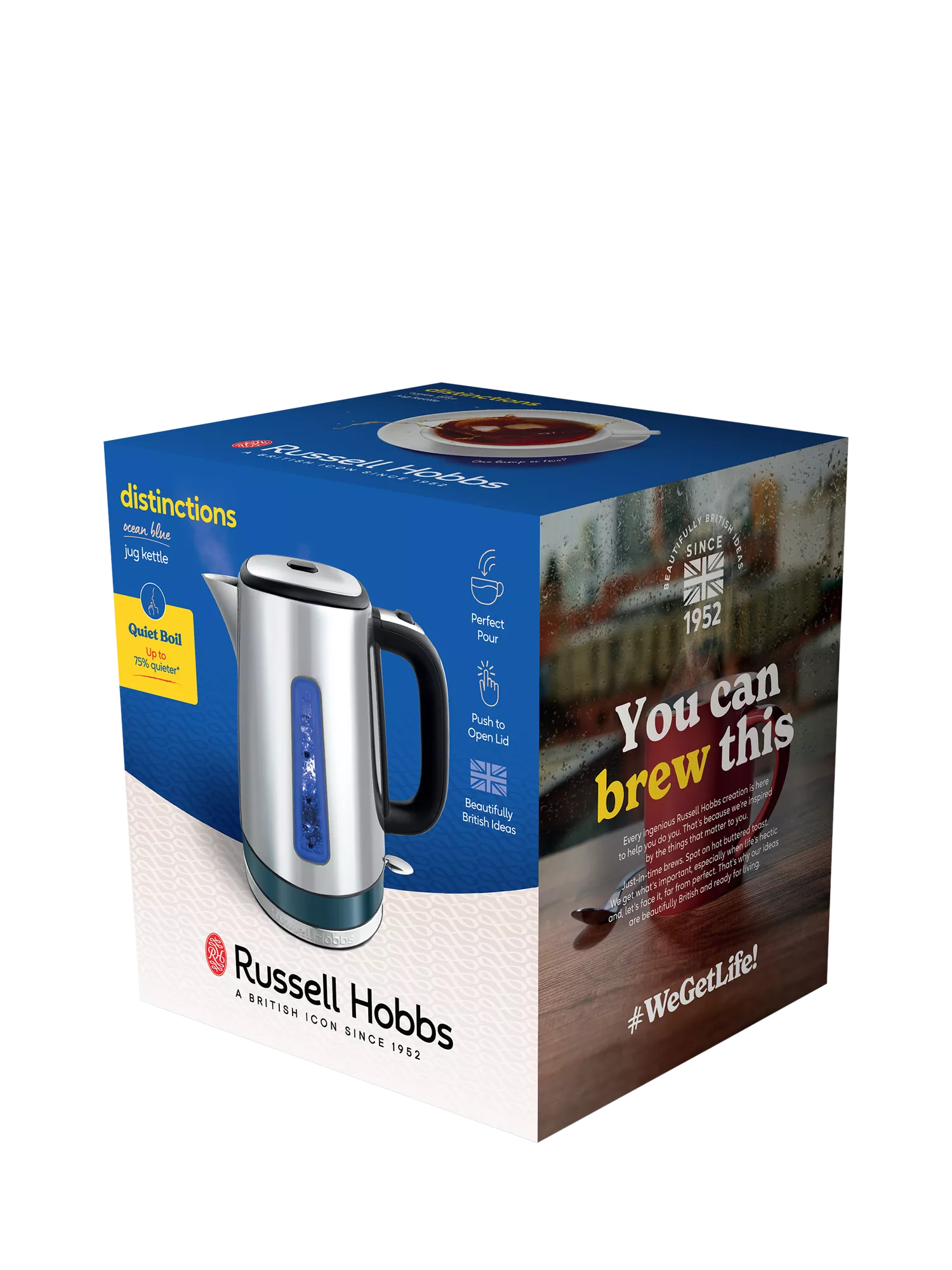 Russell Hobbs kettle ocean blue 1.7L, imported from the UK