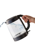 Russell Hobbs glass electric kettle 1.7L black, UK version