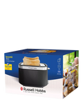 Russell Hobbs Brontë 2 slice toaster black, imported from the UK